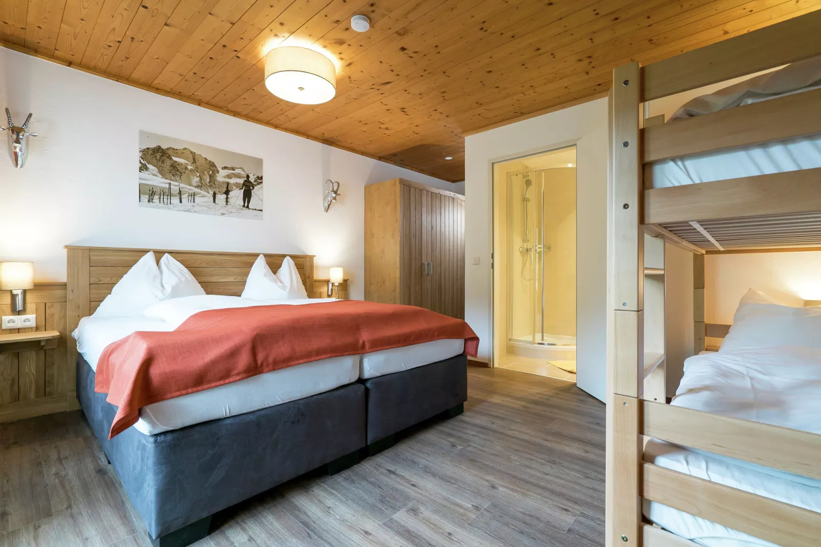 Alpensteinbock Saalbach B-Slaapkamer