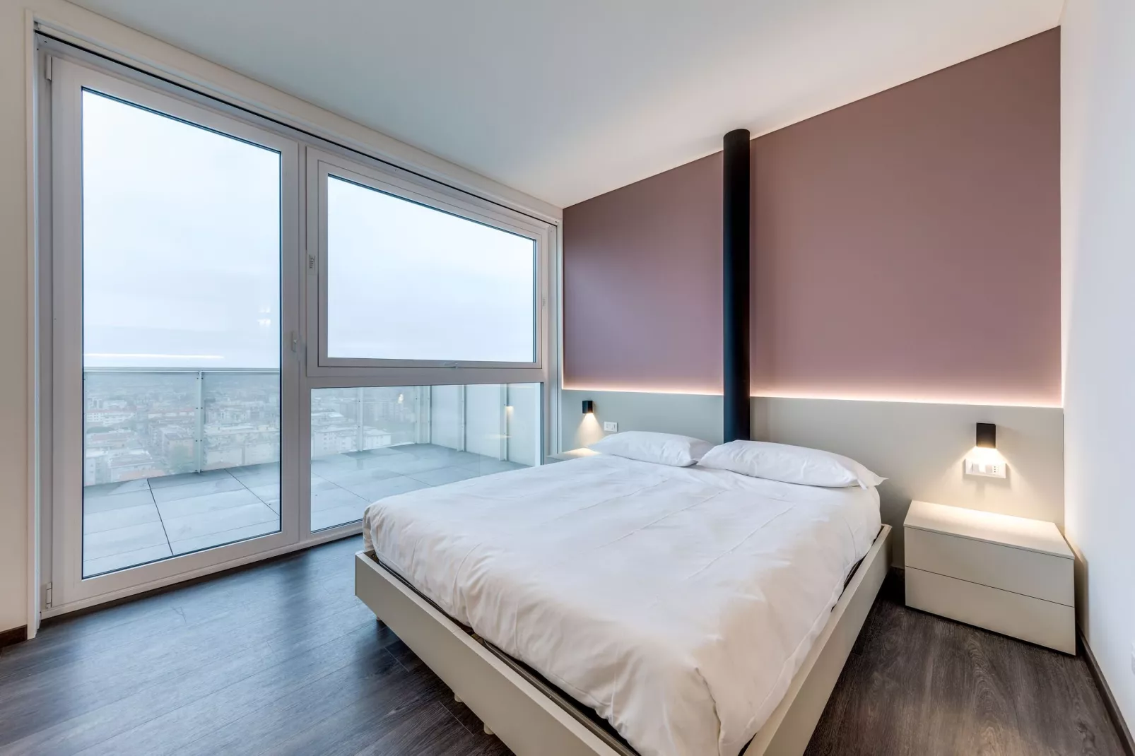Modern appartement in Mestre vlak bij de zee-Slaapkamer