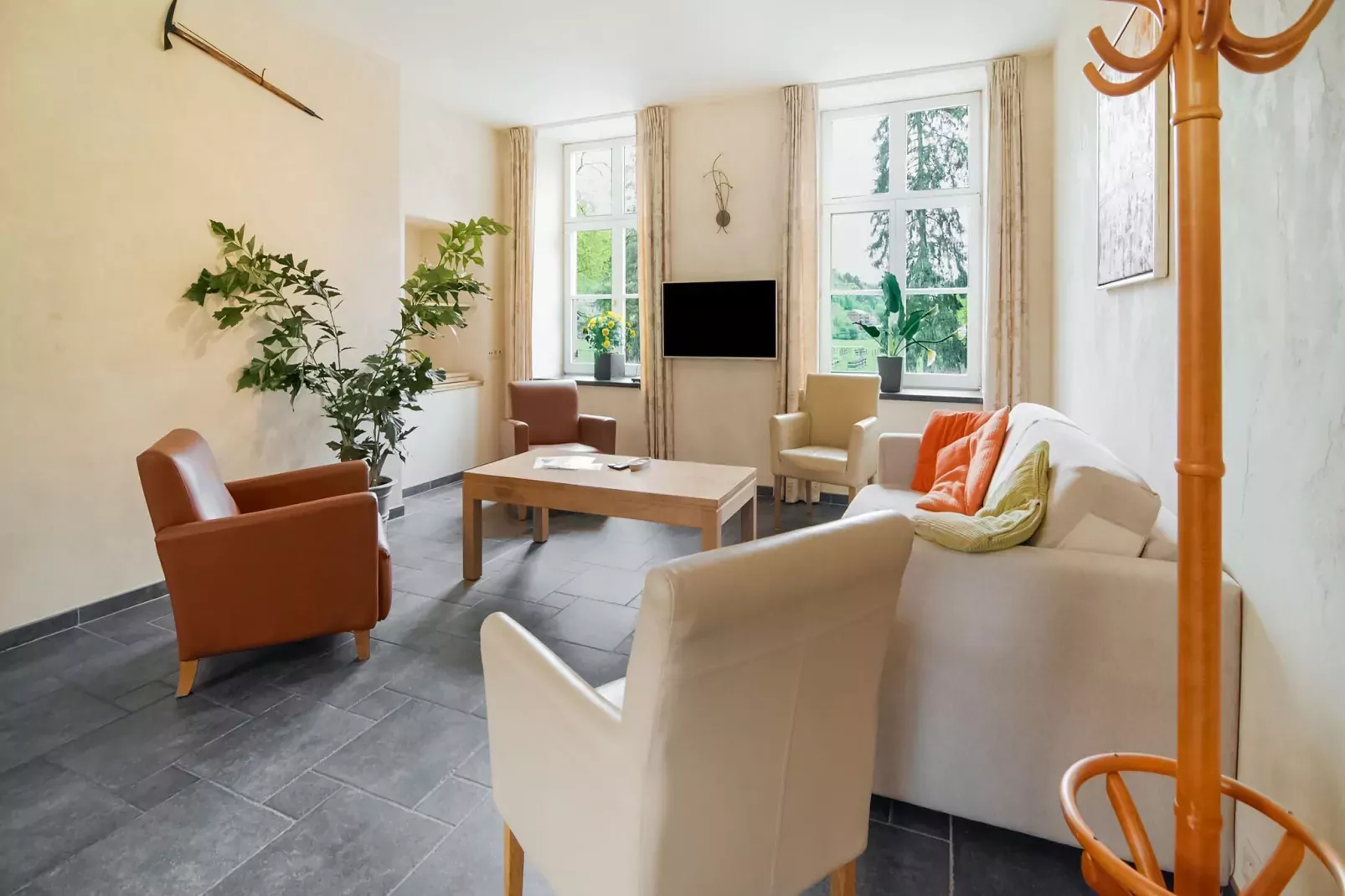 Appartement voor zes Domain Château Dieupart-Woonkamer