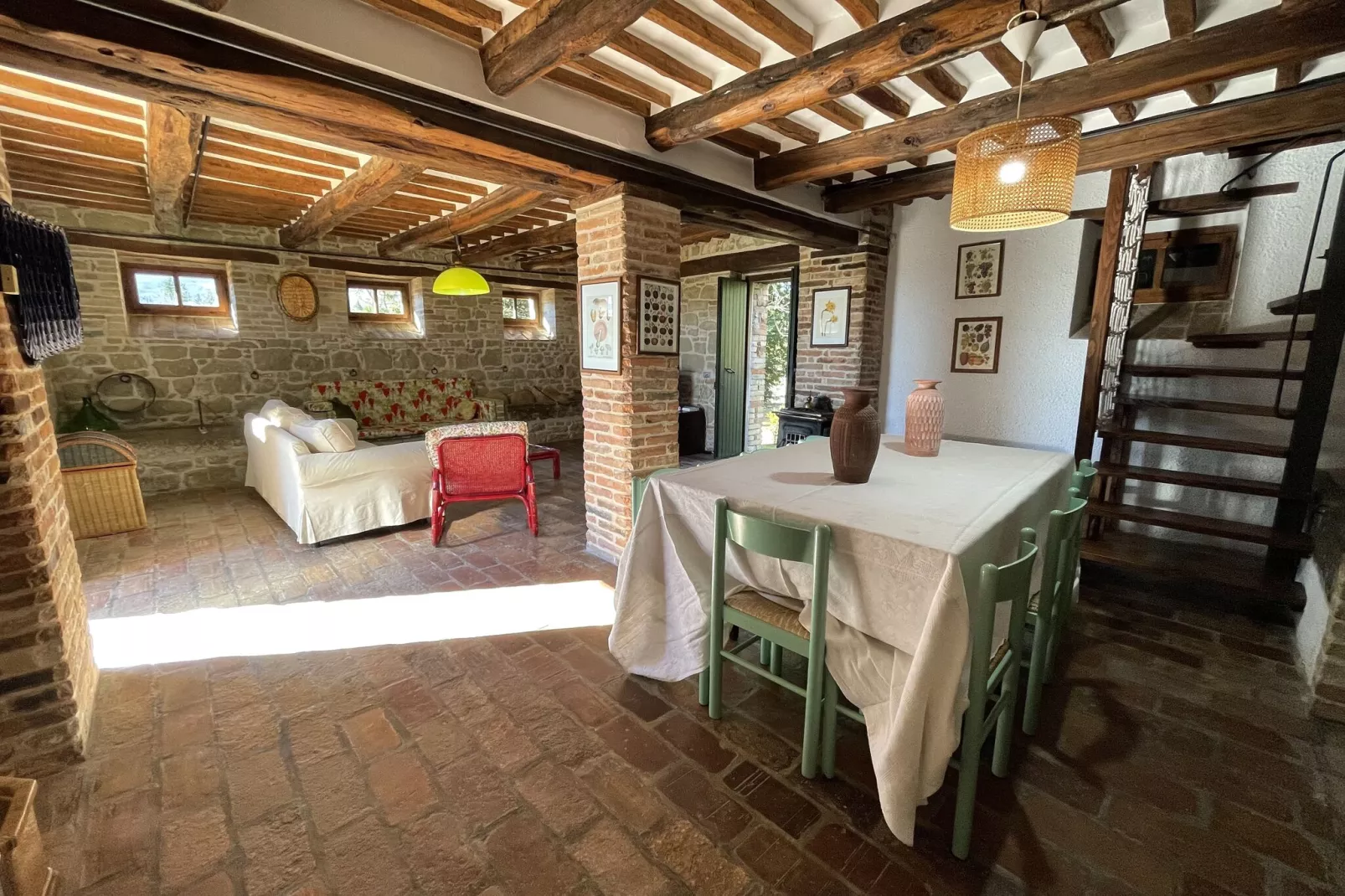 Villa Faggio-Woonkamer
