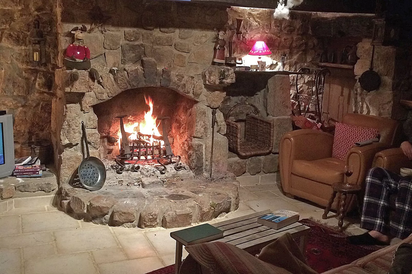 Maison de vacances - St Pierre Sur Doux-Woonkamer