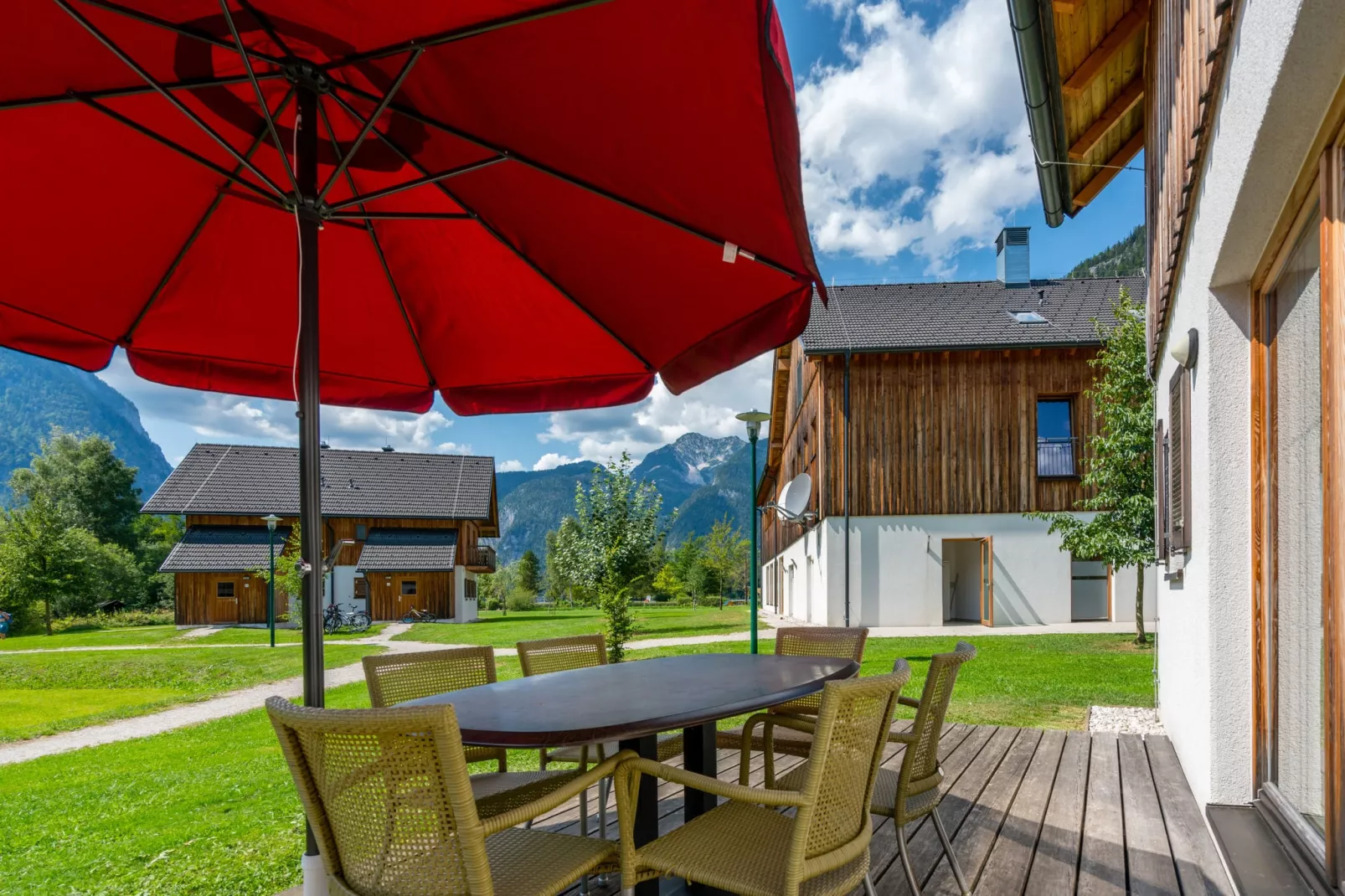 Luxery Salzkammergut Chalet C-Terrasbalkon