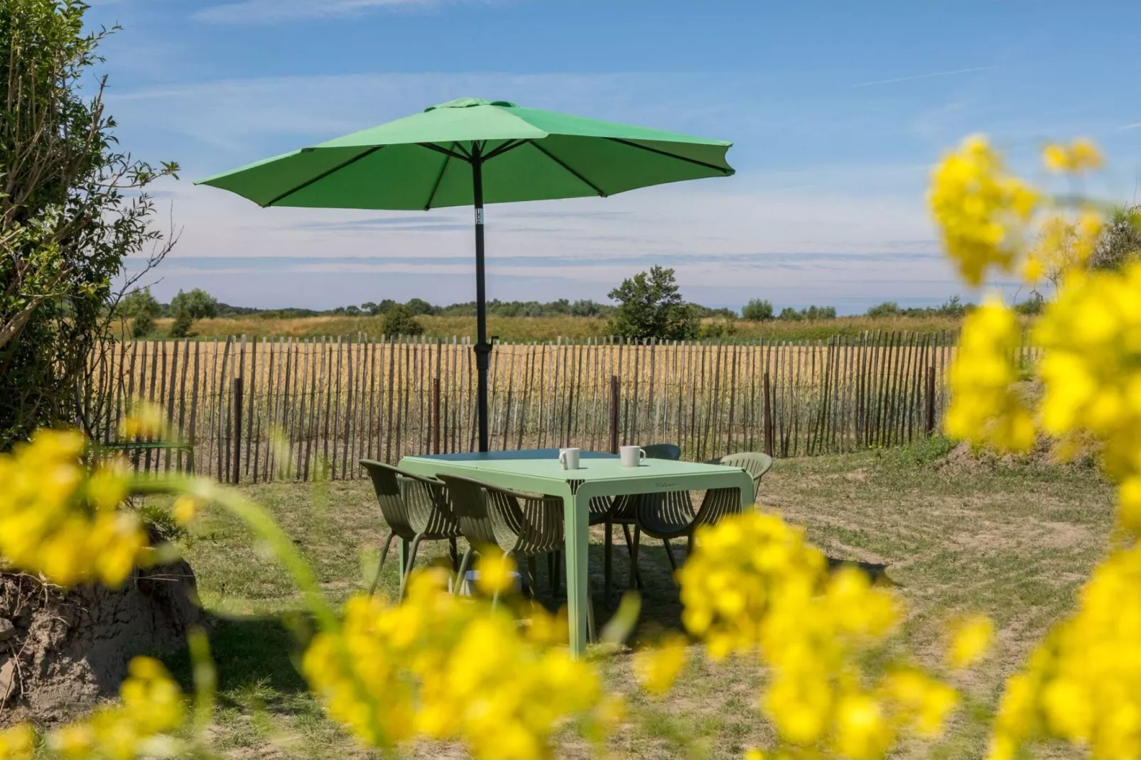 Wikkelhouse - Kon Emmaweg 6  Vrouwenpolder-Tuinen zomer