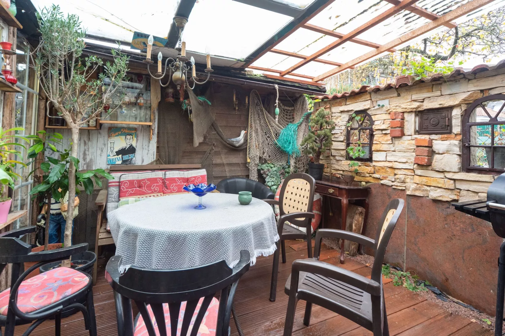 XL Ferienhaus Leuchtturm für Gruppen-Terrasbalkon