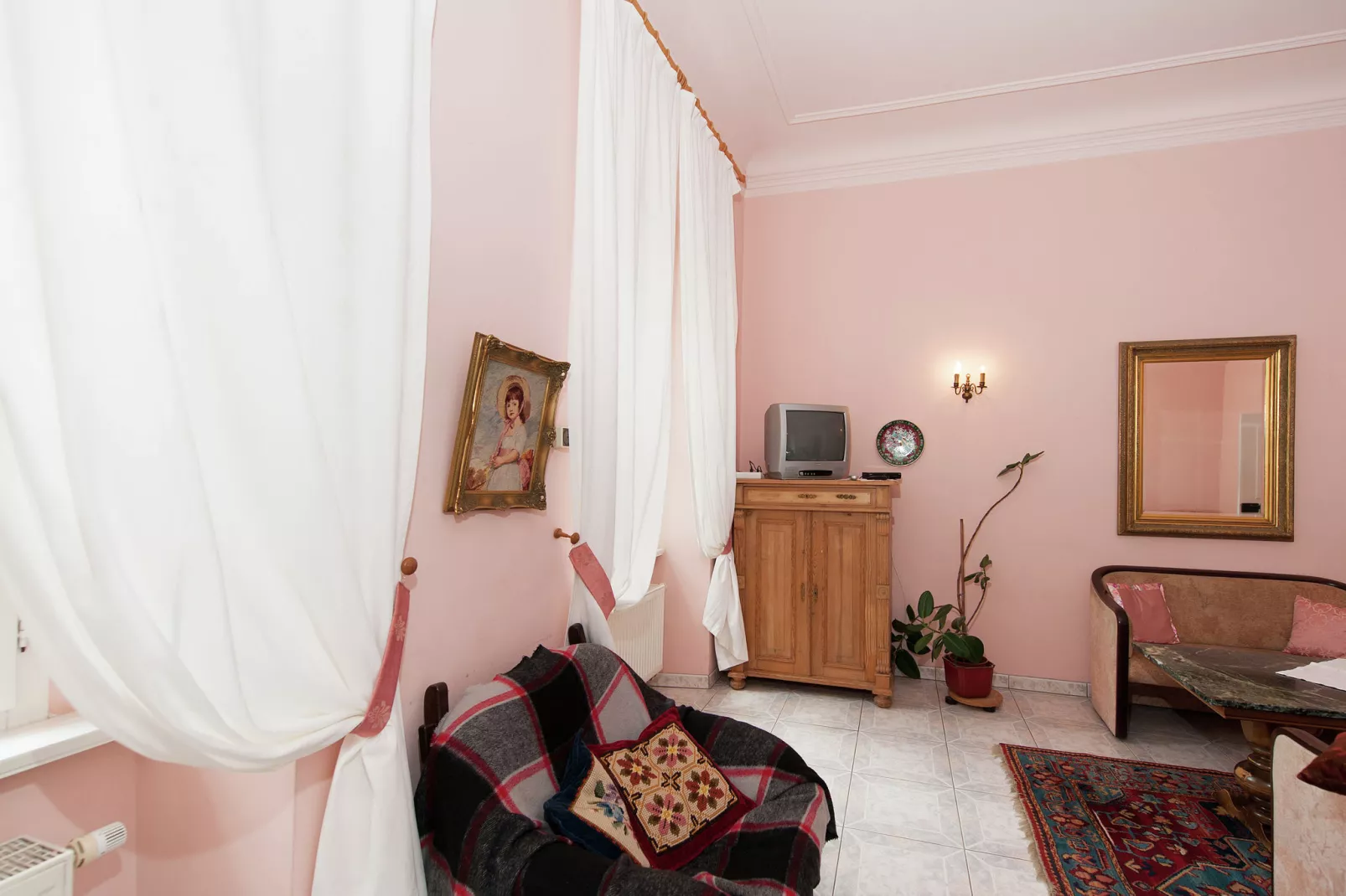 Urlaub im Schloss-Woonkamer