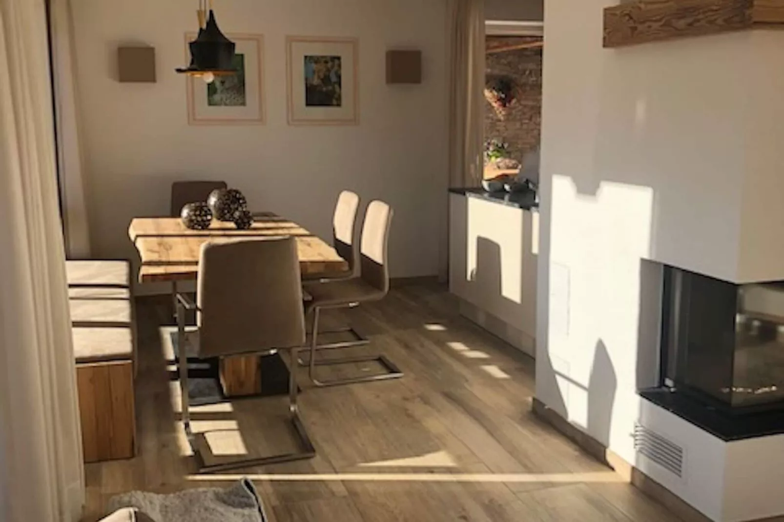 Nationalpark Chalet Keeseck-Woonkamer