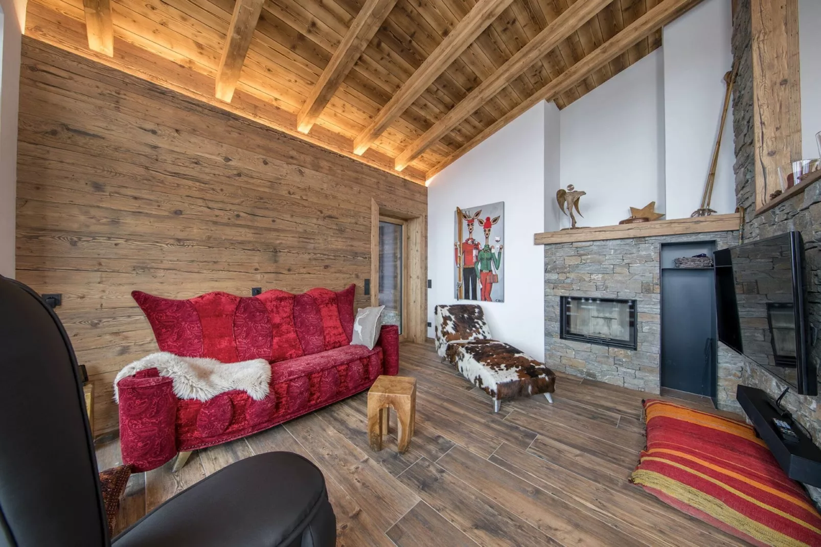Nationalpark Chalet Achkogel-Woonkamer