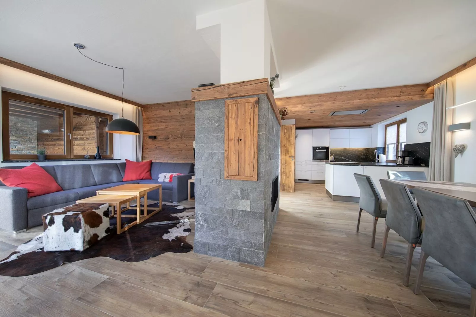 Nationalpark Chalet Arventalspitze-Woonkamer