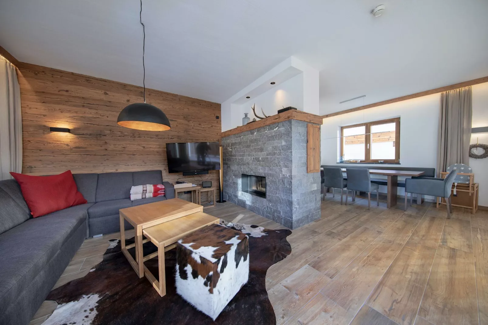 Nationalpark Chalet Arventalspitze-Woonkamer