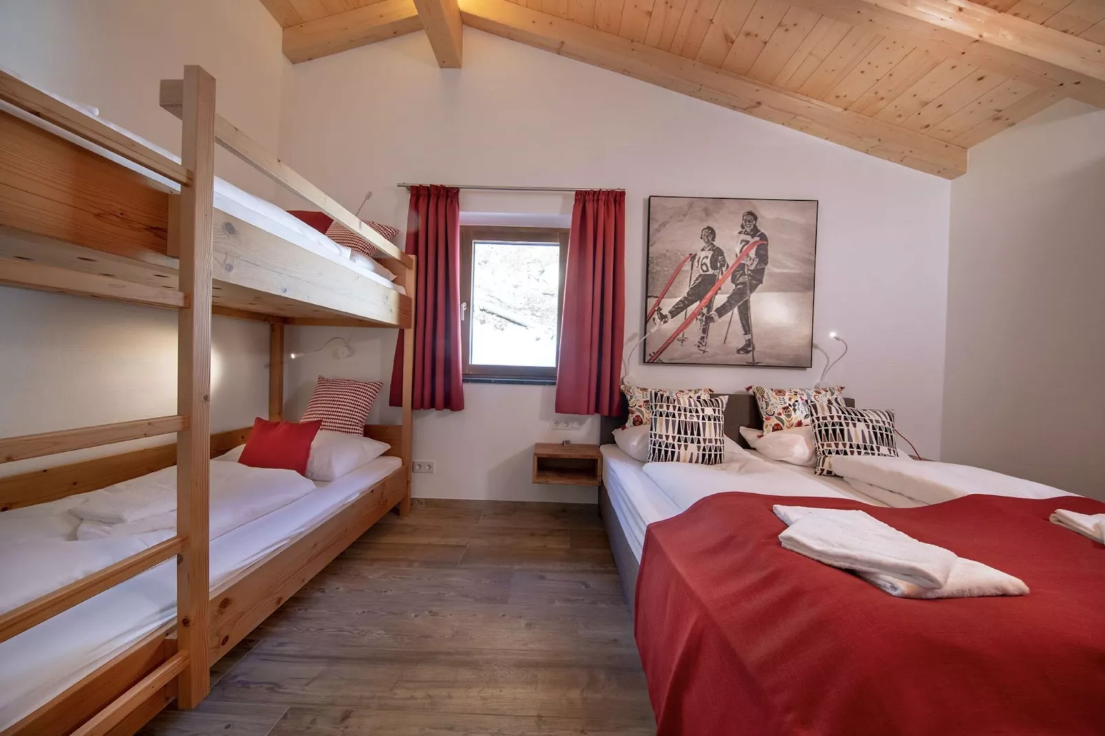 Nationalpark Chalet Arventalspitze-Slaapkamer