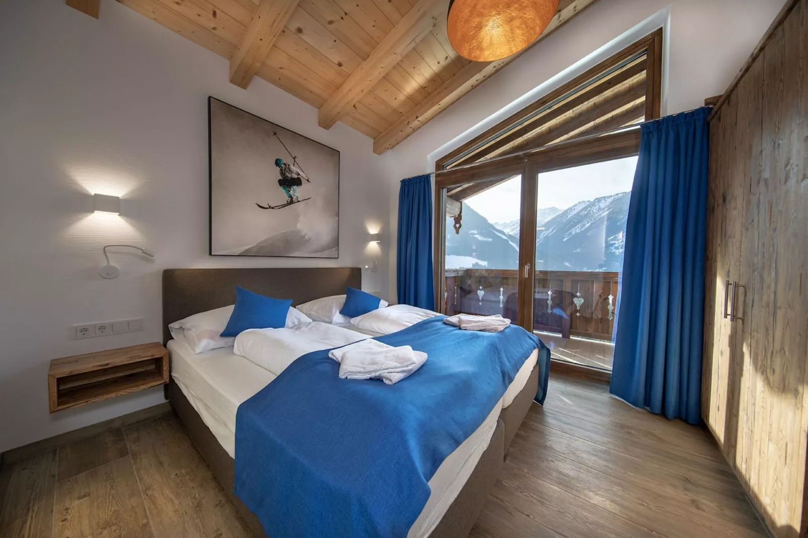 Nationalpark Chalet Arventalspitze-Slaapkamer