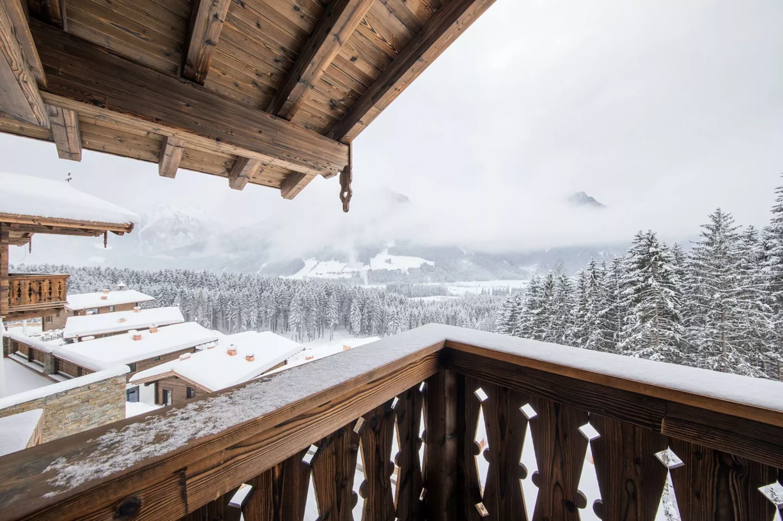 Nationalpark Chalet Hohes Aderl-Uitzicht winter