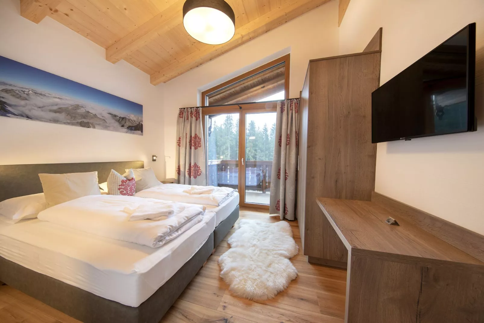 Nationalpark Chalet Goldbergspitze-Slaapkamer