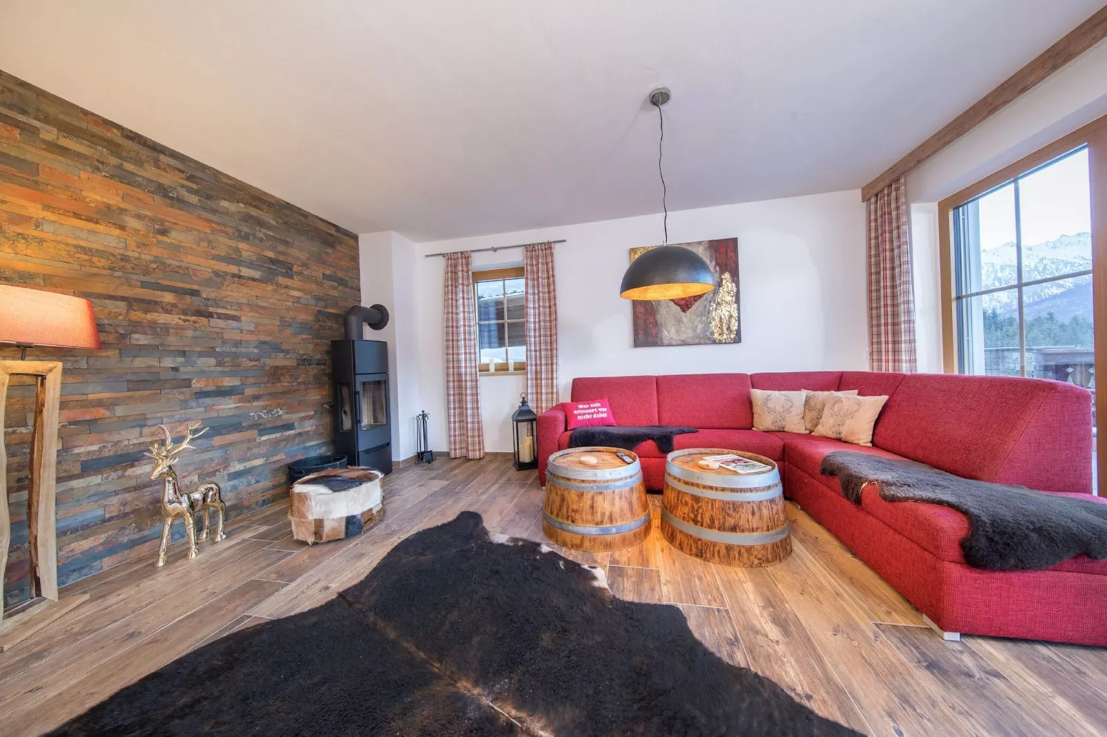 Nationalpark Chalet Seespitze-Woonkamer