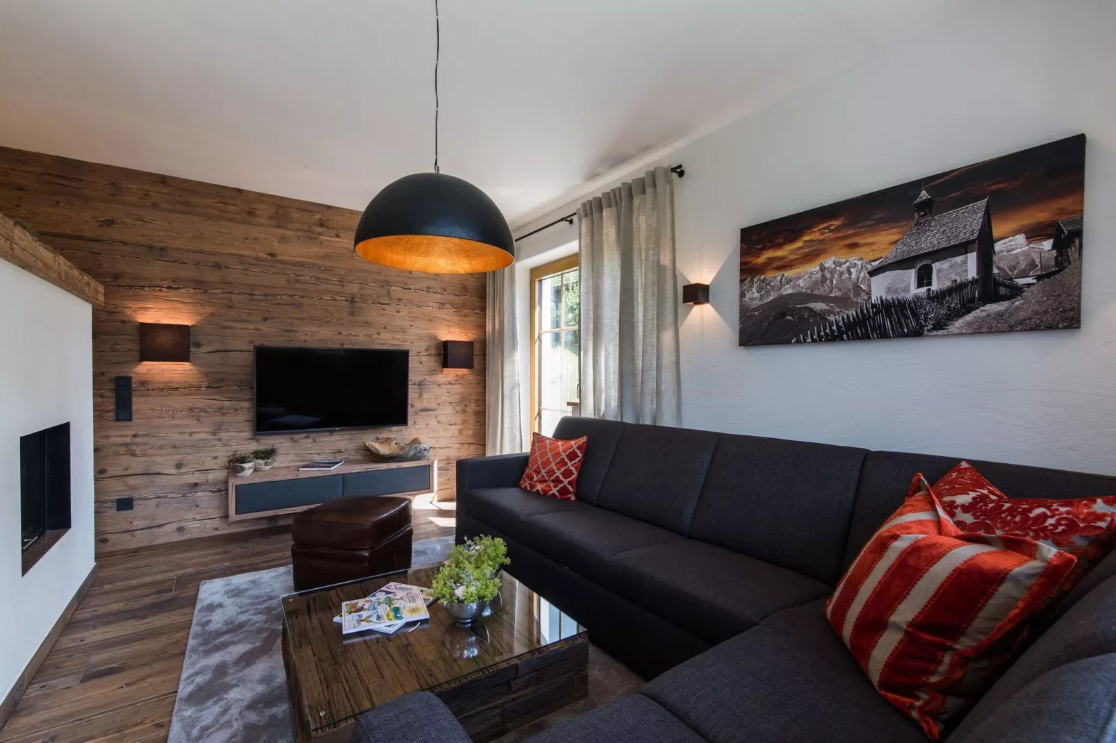 Nationalpark Chalet Rainerhorn-Woonkamer