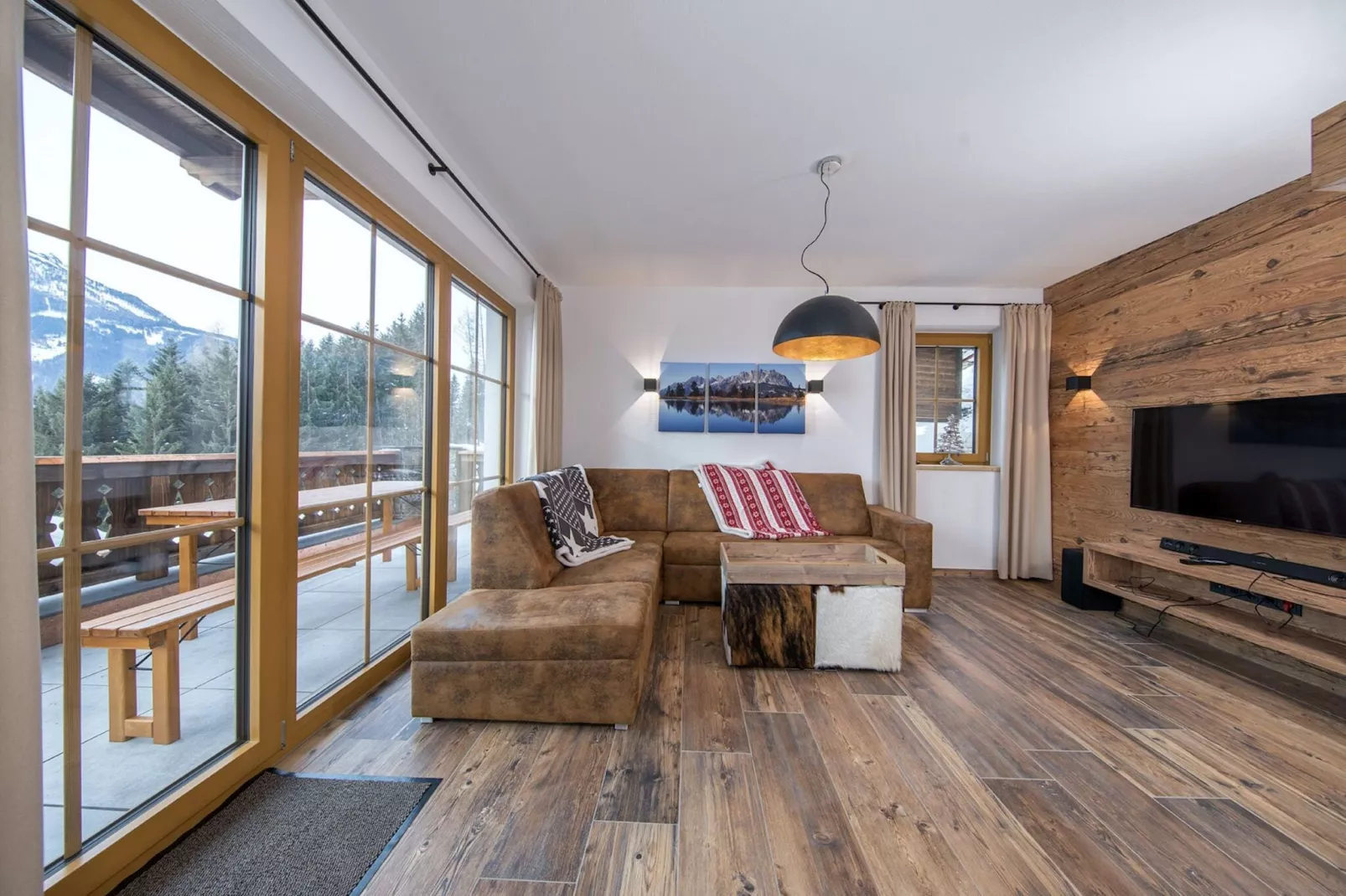 Nationalpark Chalet Rainerhorn-Woonkamer