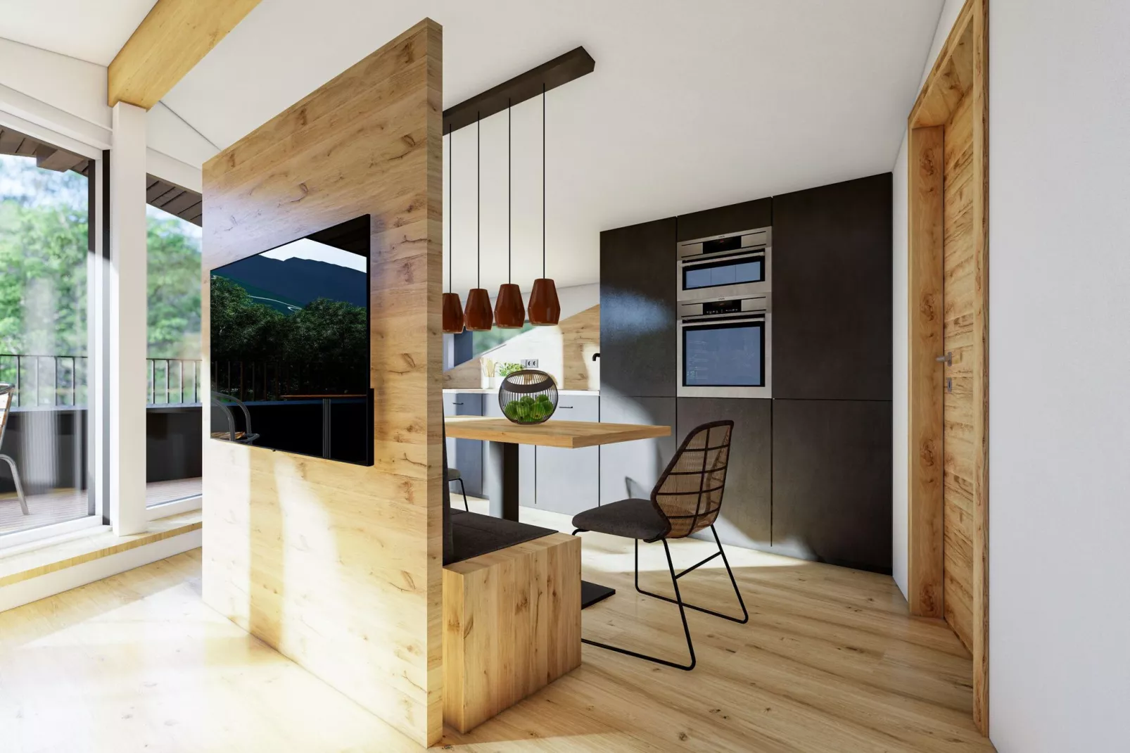 Bergzeit Penthouse-Keuken