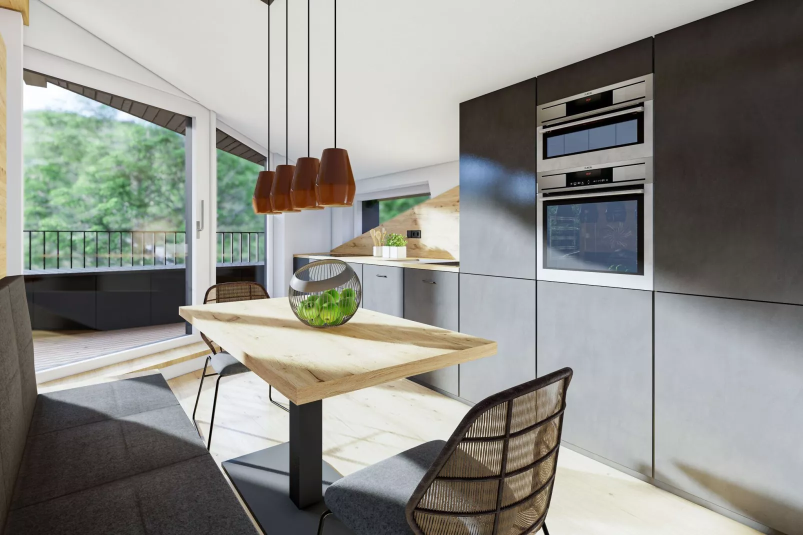 Bergzeit Penthouse-Keuken
