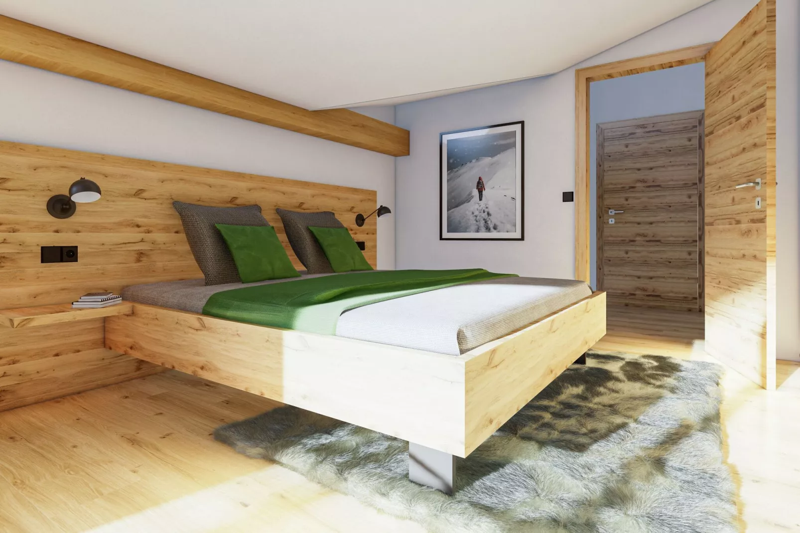 Bergzeit Penthouse-Slaapkamer