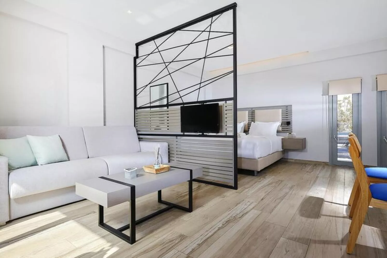 Appartementen Seascape Luxury Residences, Agia Pelagia-Woonkamer