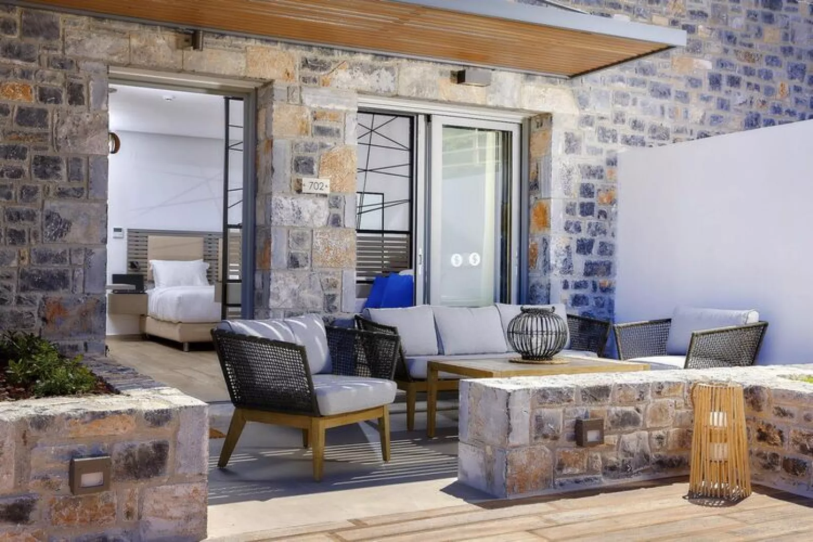 Appartementen Seascape Luxury Residences, Agia Pelagia-Woonkamer