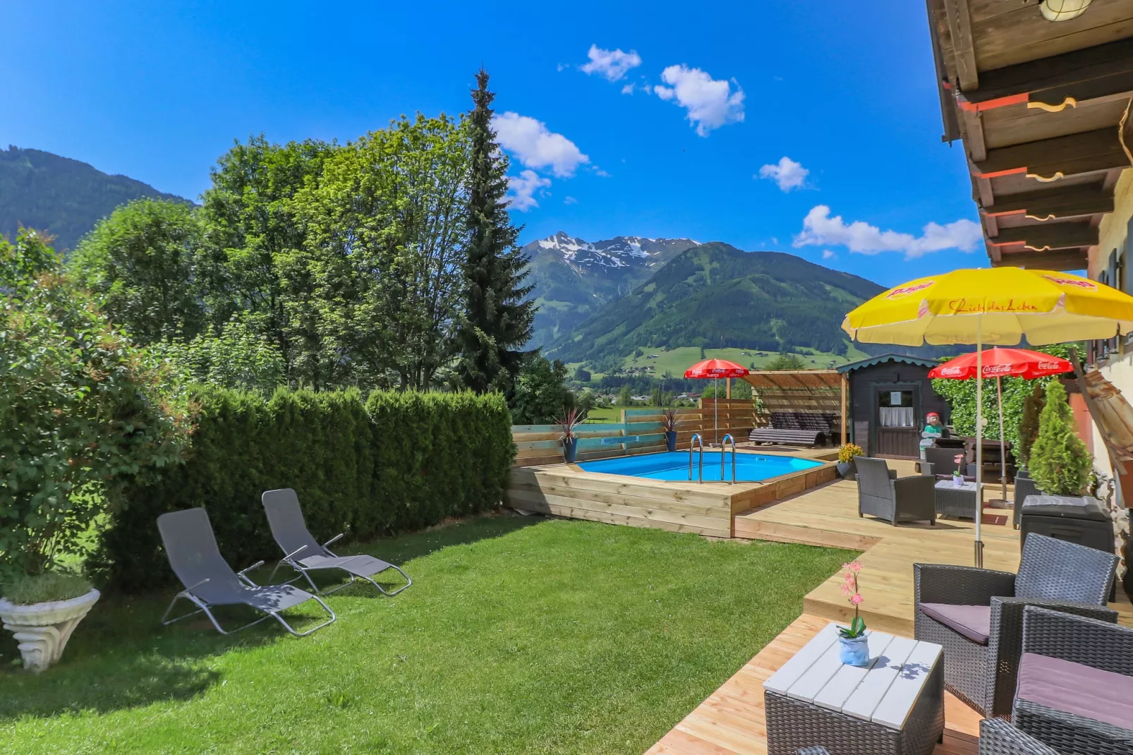 Chalet Mittersill XL-Tuinen zomer