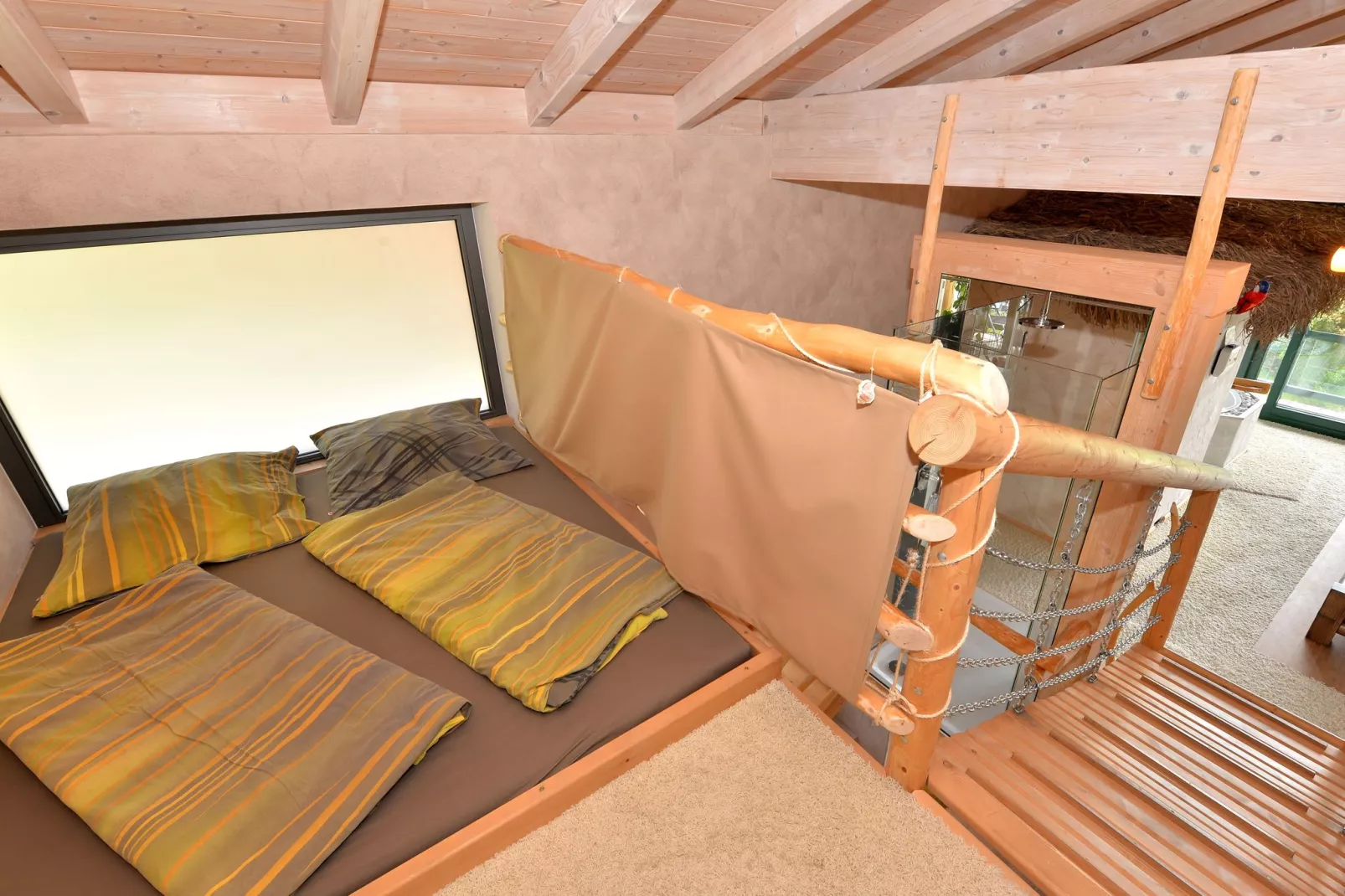 Uniek vakantiehuis in Viechtach met sauna-Slaapkamer