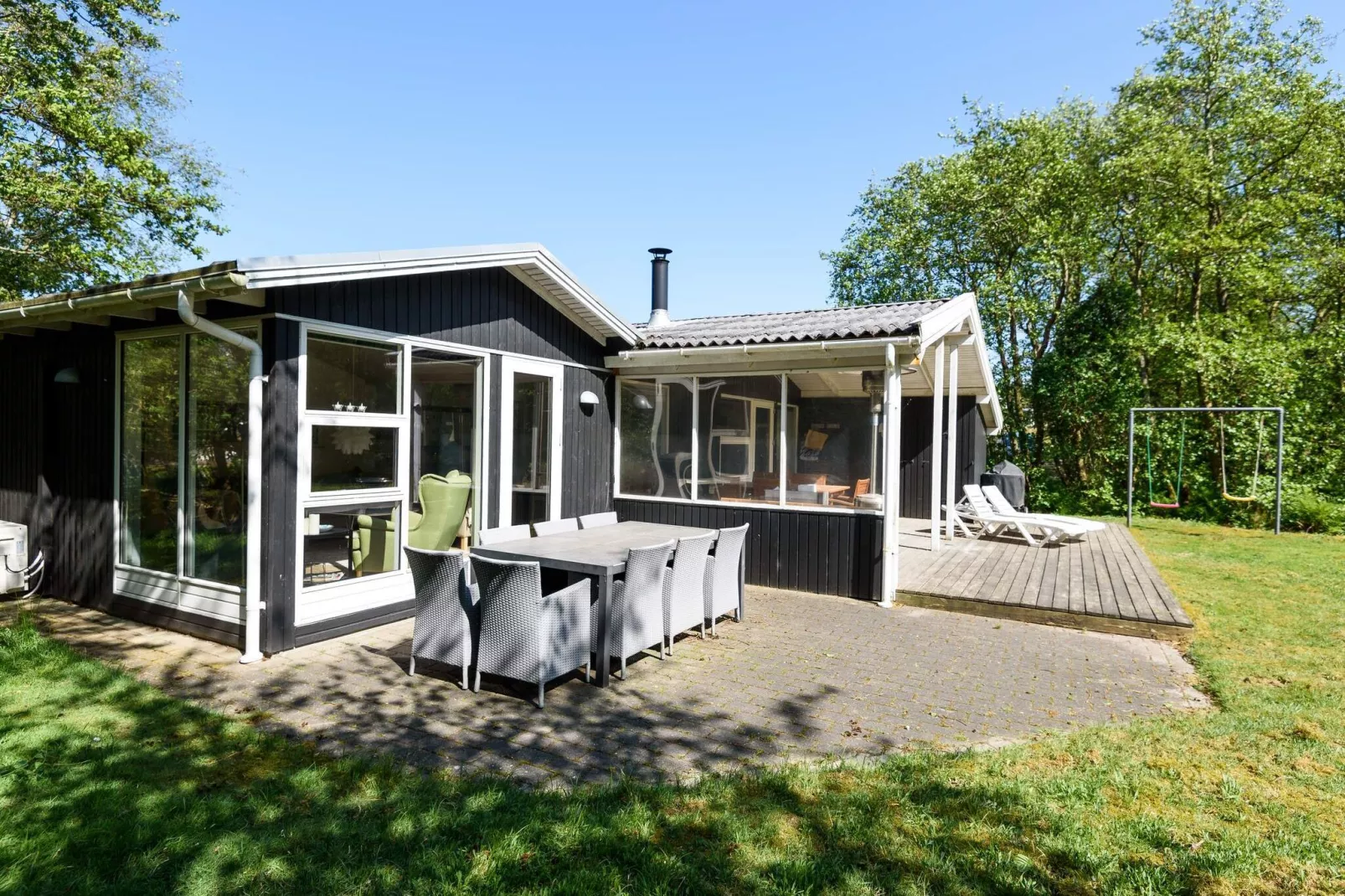 Sfeervol huisje in Rindby-By Traum-Binnen