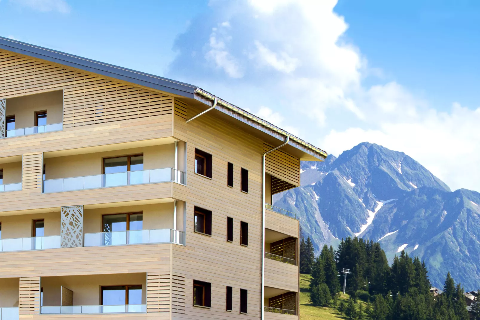 Résidence Les Chalets des Cimes 2-S4-Buitenkant zomer