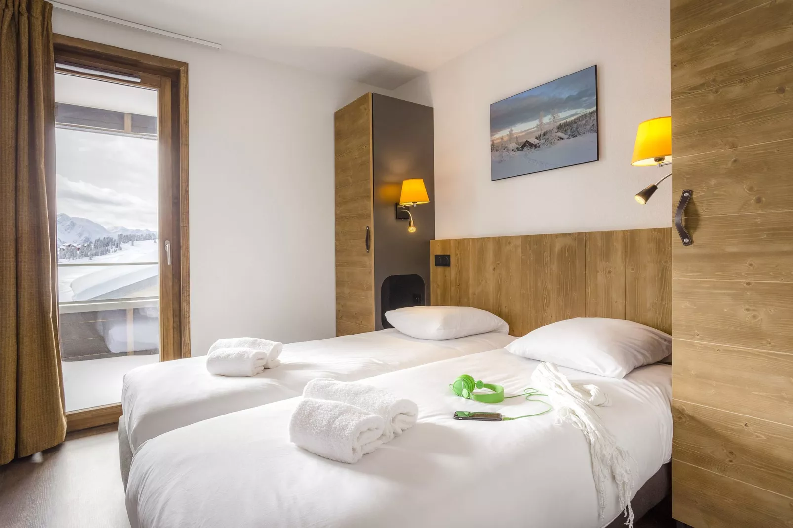 Résidence Les Chalets des Cimes 4-S6M-Slaapkamer