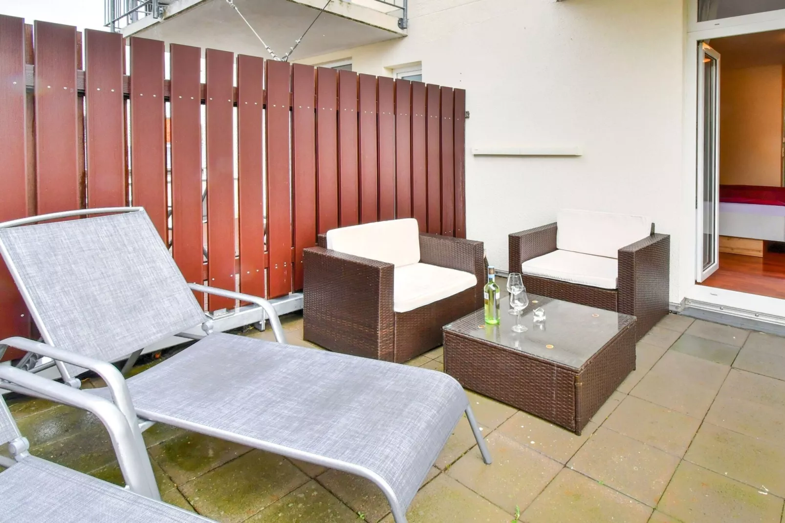Modernes Appartement mit Terrasse auf der Insel Rügen-Terrasbalkon