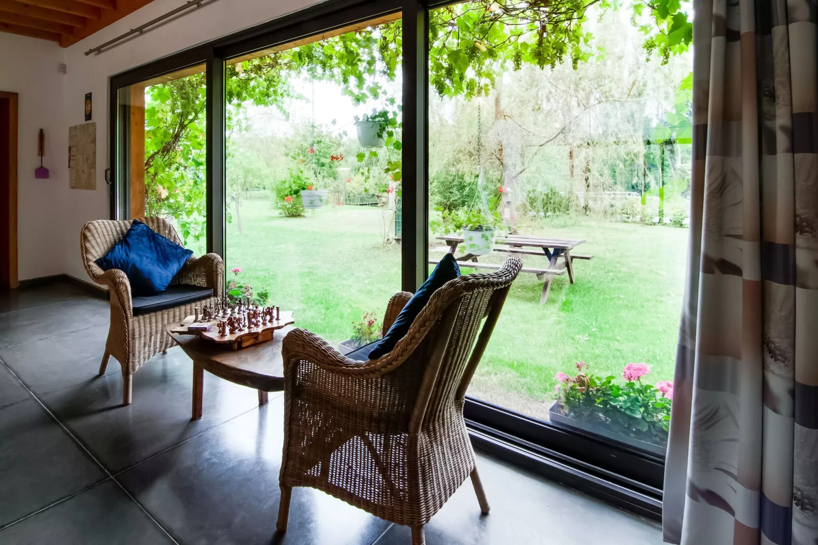 Le Gîte du Lac Privé-Woonkamer