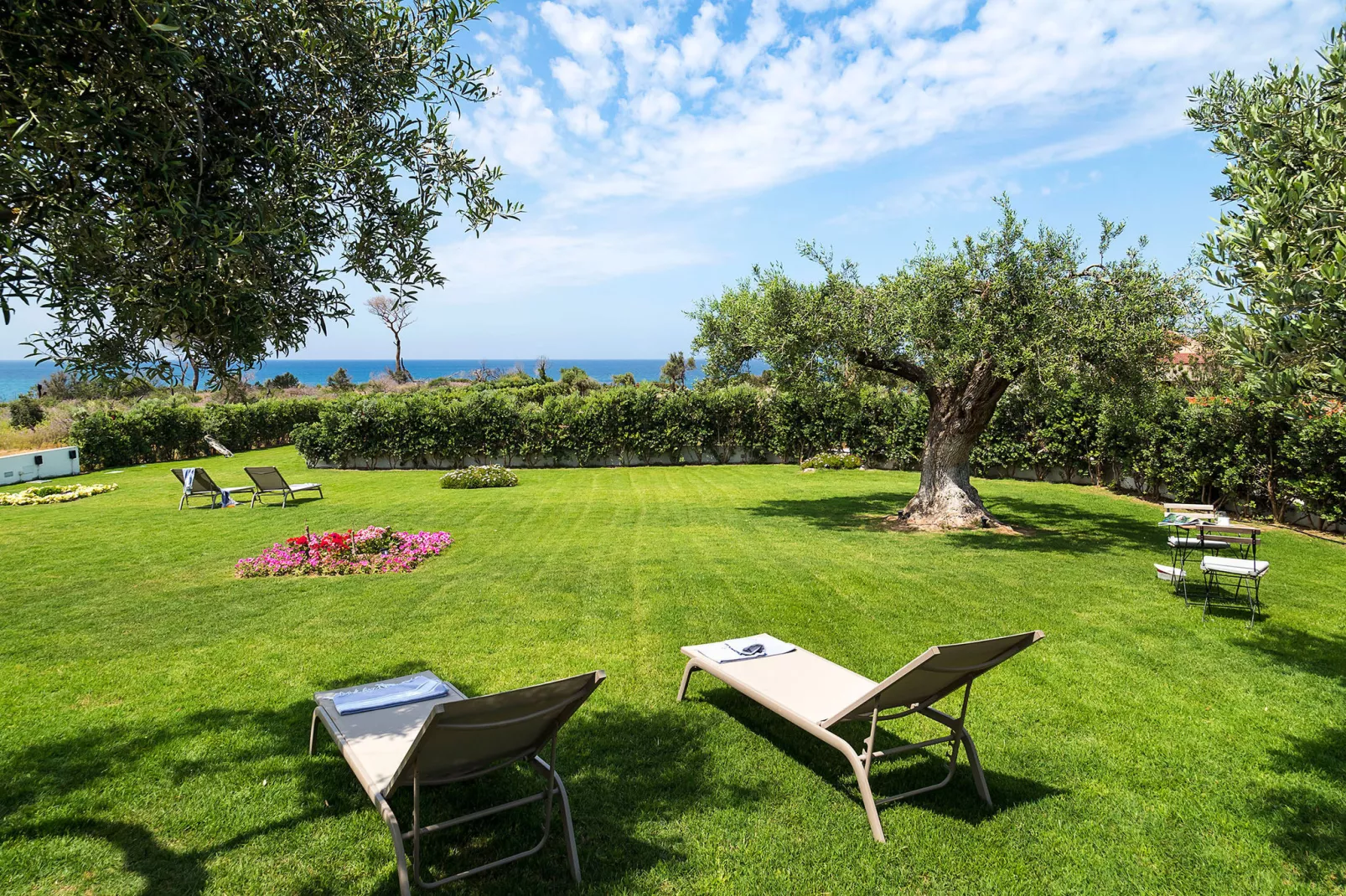 Villa Nettuno-Tuinen zomer