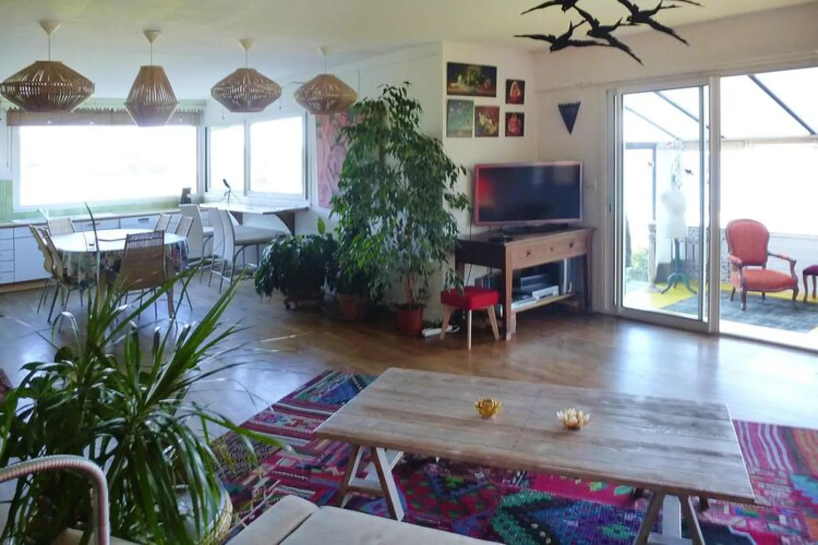 Holiday home Locquirec-Woonkamer