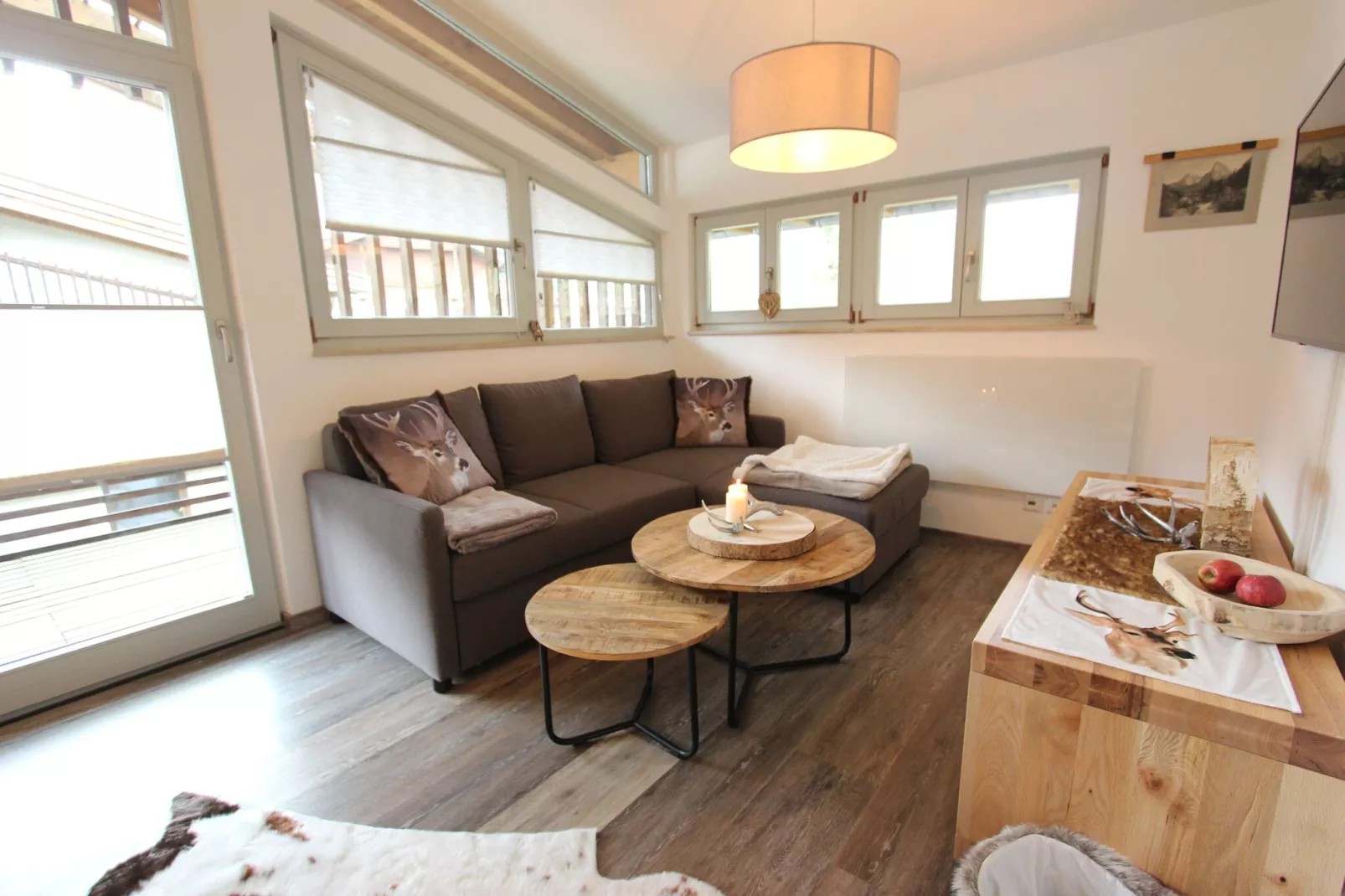 Apartment Hüttenzauber-Woonkamer