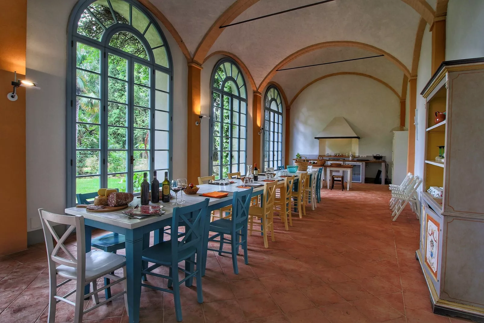 Villa Limonaia-Eetkamer