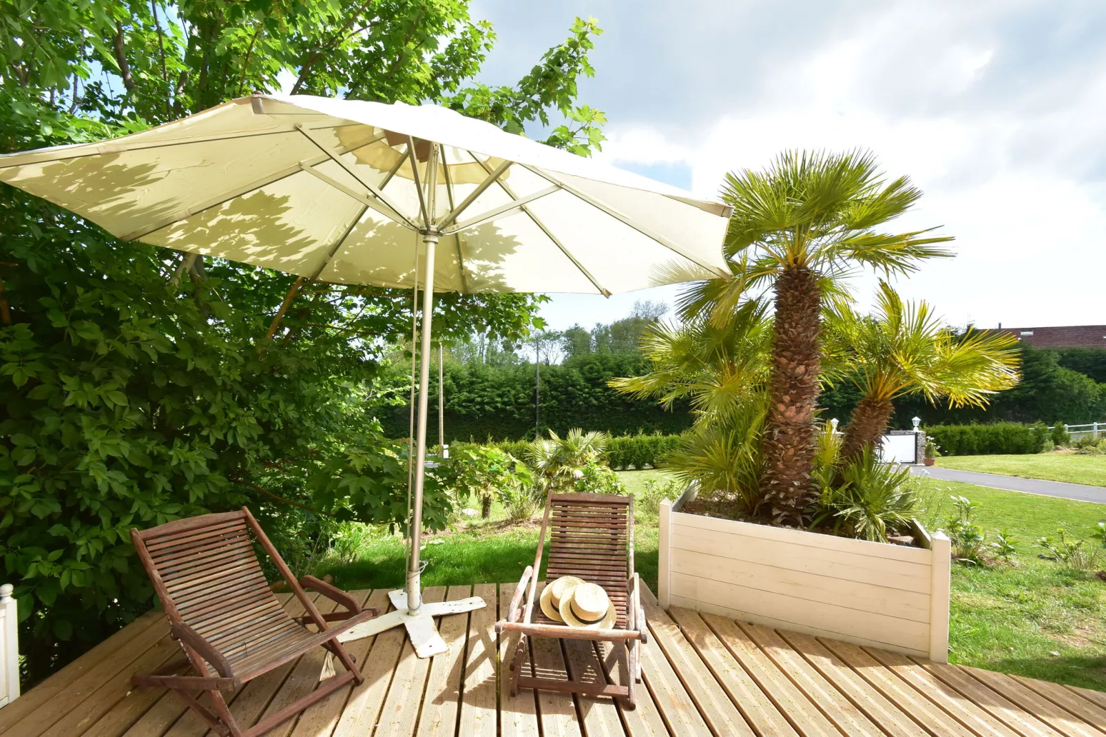 Gite Quineville 4 pers Belle Vue-Terrasbalkon