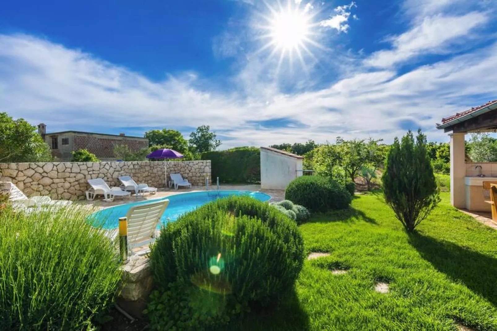 Apartments Albi, Zaton-A5, ca. 35 qm, bei Belegung mit 5 Personen-Zwembad