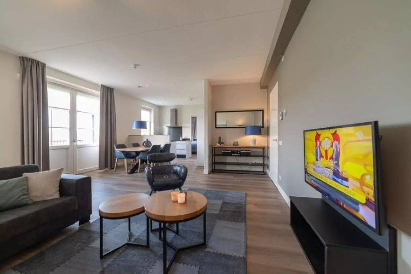 Zeeuwse Parel luxe Appartement 4 pers 2 bdk-Woonkamer