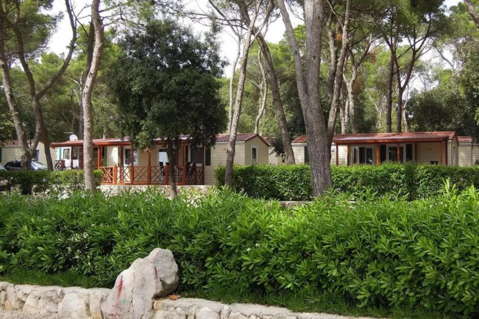 Mobile Homes in Camping Park Soline - Biograd - Type Comfort Plus-Buitenkant zomer