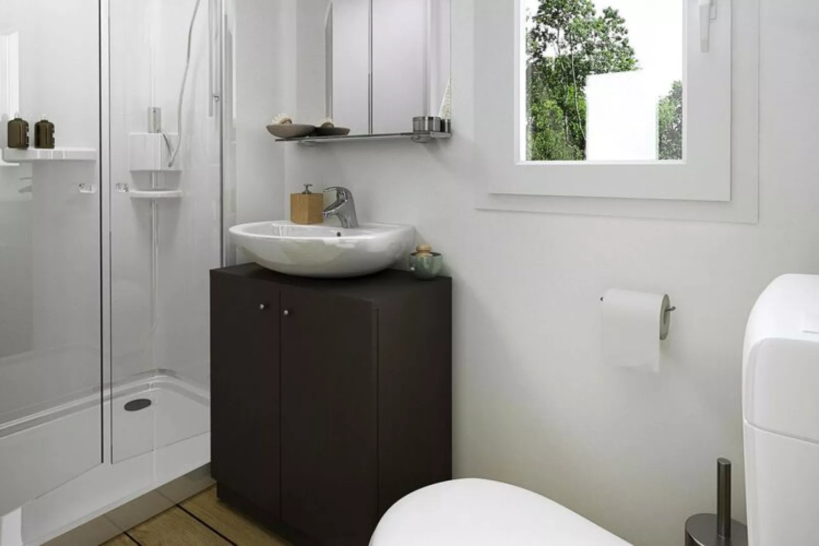 Mobile Homes in Camping Park Soline - Biograd - Type Premium Family-Badkamer