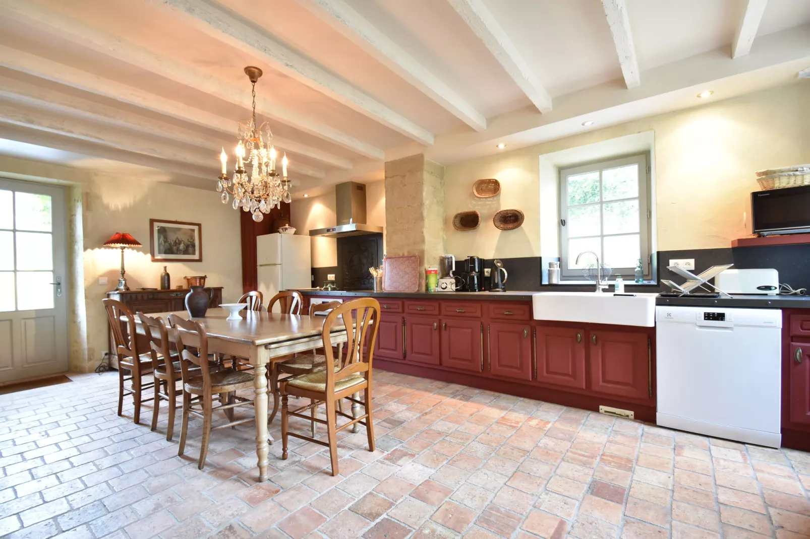 Gite de Luxe 6 pers Domaine Château-Keuken