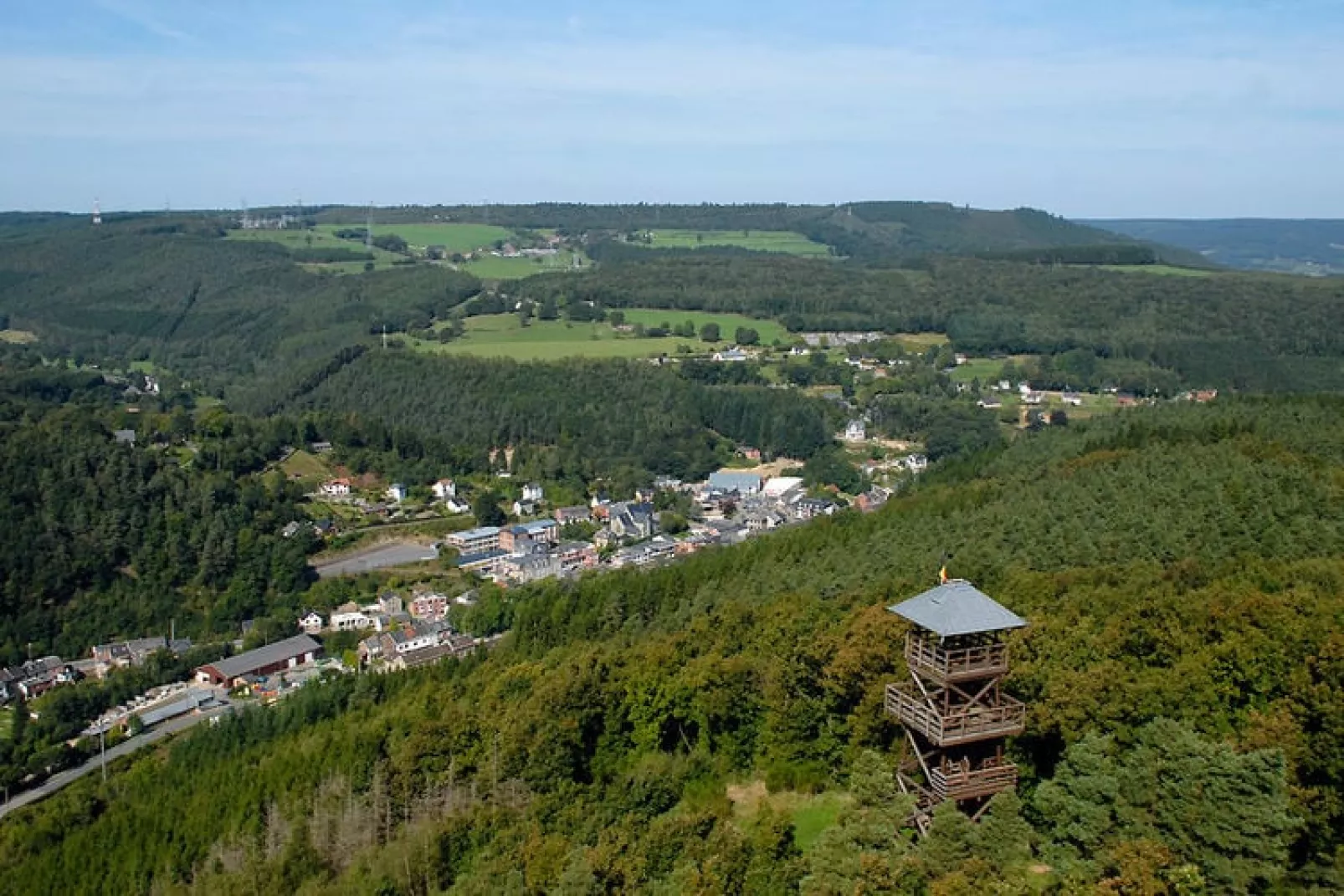 Villa Louise-Gebieden zomer 5km