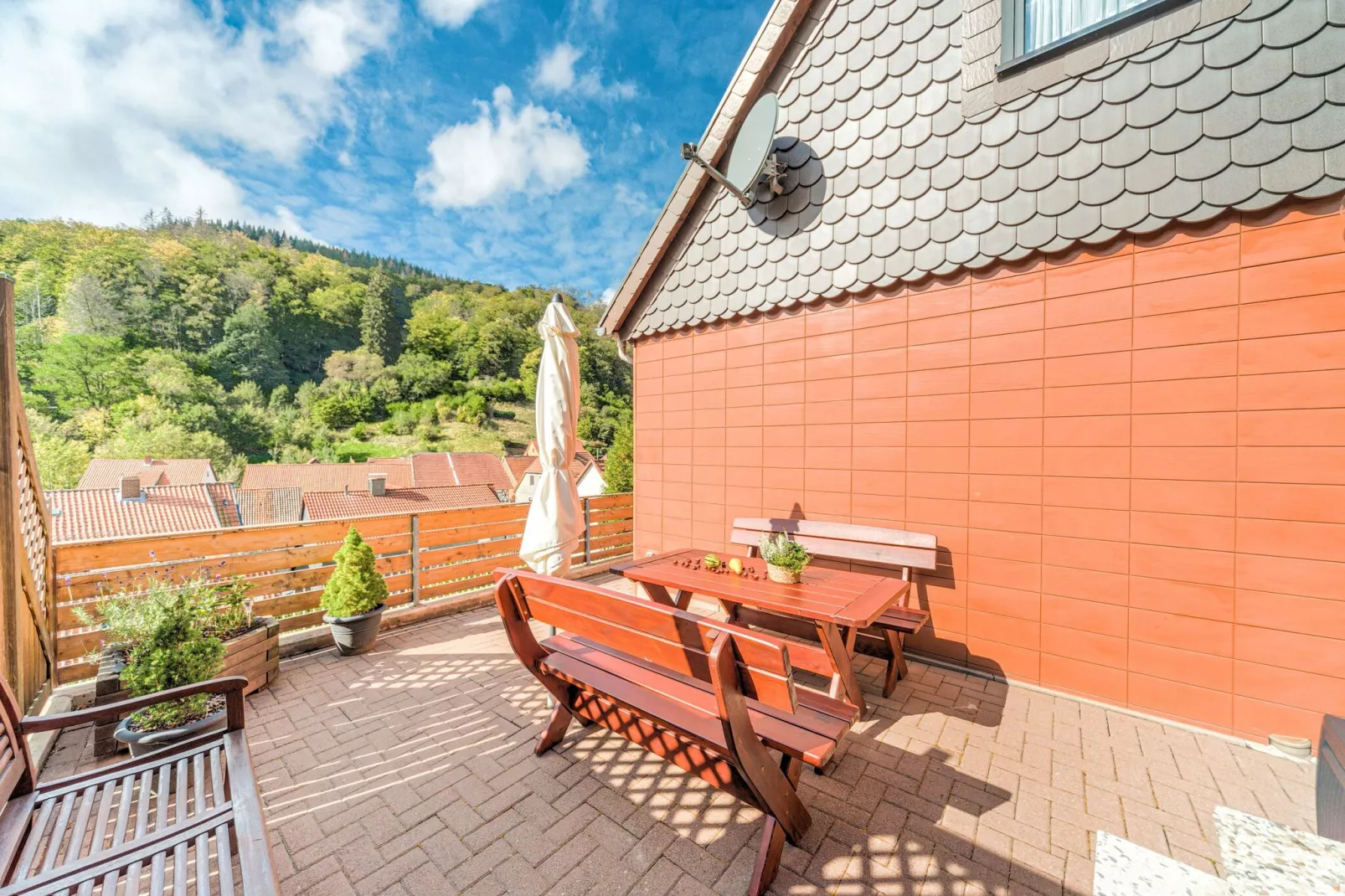 Zorge im Harz-Terrasbalkon