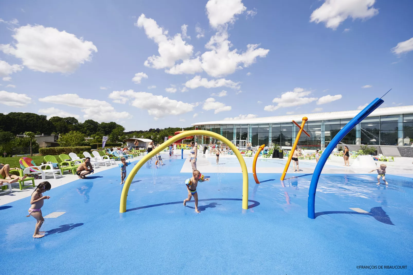 Domaine Golden Lakes Village 3-Gebieden zomer 1km