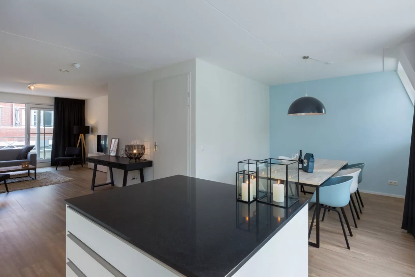 Appartement Duinhof Dishoek - 6 personen sauna-Eetkamer