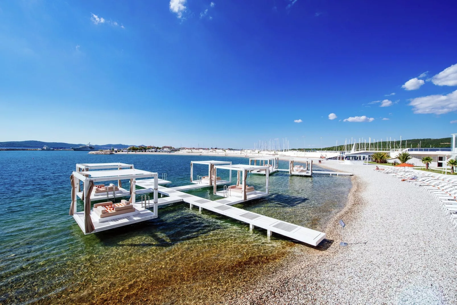 Villa Sukosan-Gebieden zomer 1km