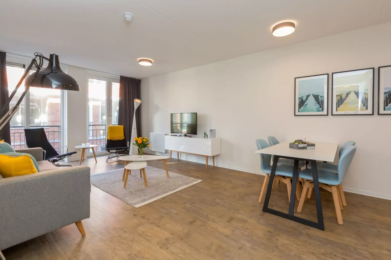 Aparthotel Zoutelande - Luxe 3-persoons comfort appartement-Woonkamer