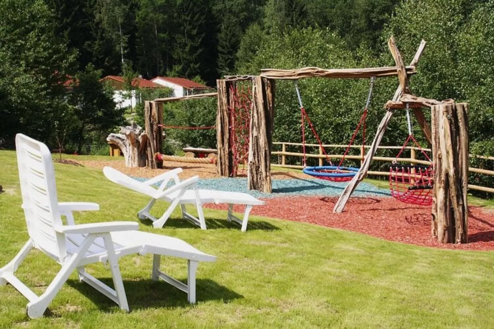 Ferienpark Falkenstein-Typ E 74 qm-Tuinen zomer