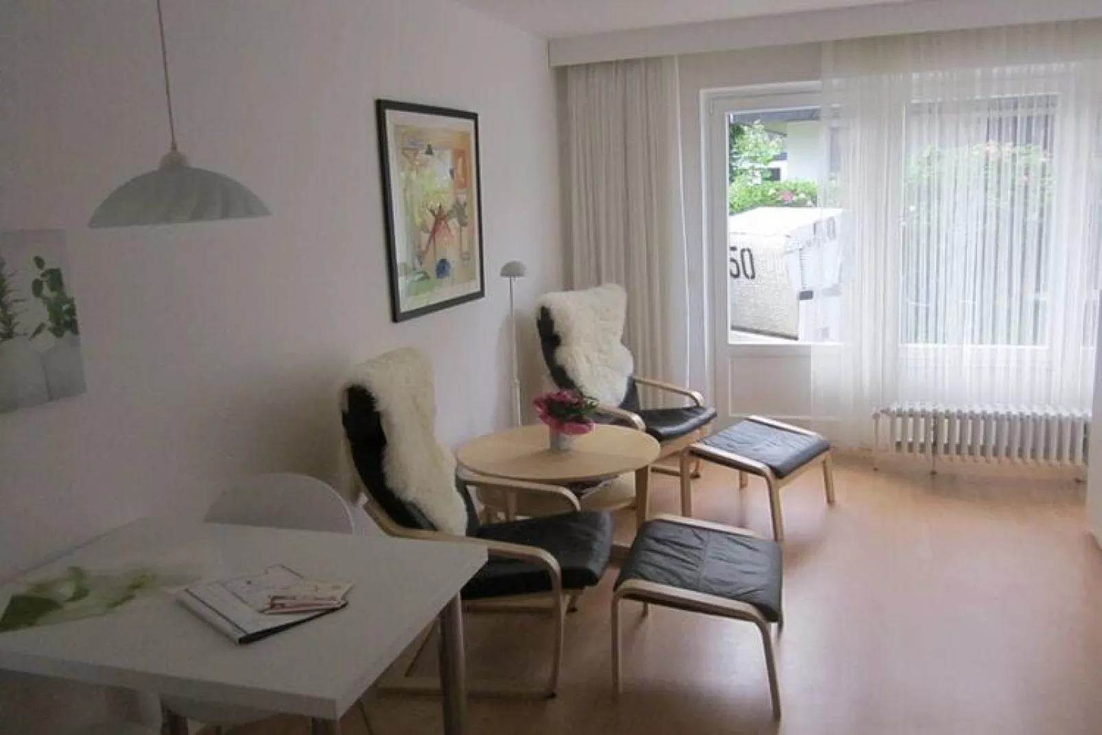 Apartementhaus Ursula Wohnung 14 - Westerland-Woonkamer